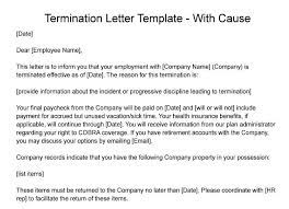 termination letter what to include