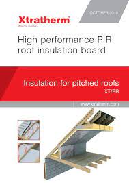 high performance pir roof insulation