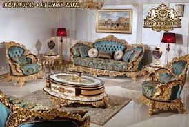 Luxury Carved Royal Villa Living Room