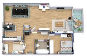 Functional 2 Bedroom Apartment Floor Plan