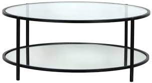 Hyde Round Black Metal Coffee Table