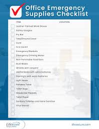 office emergency kit checklist