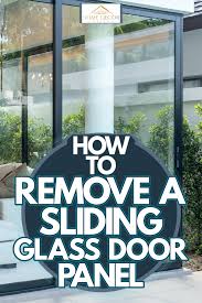How To Remove A Sliding Glass Door Panel