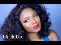 black up full face makeup tutorial