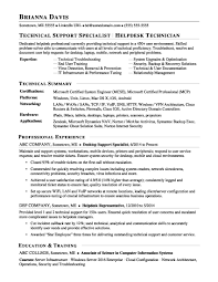 An it resume sample and technical resume template. Sample Resume For Experienced It Help Desk Employee Monster Com