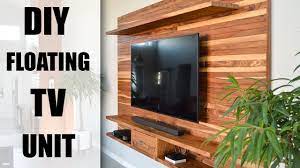 diy floating tv wall unit how to