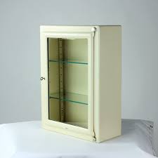 Vintage Medical Cabinet With Glass Door
