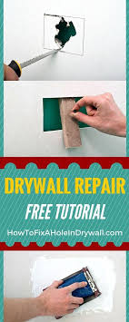 Repair Drywall Hole Diy Home Repair