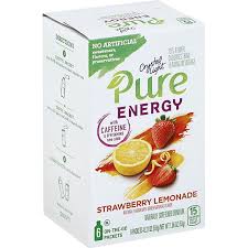 Crystal Light Pure Energy Strawberry Lemonade On The Go Powdered Drink Mix 6 Ct 31 Oz Packets Powdered Drink Mixes Roth S