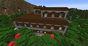 un manoir des bois dans minecraft