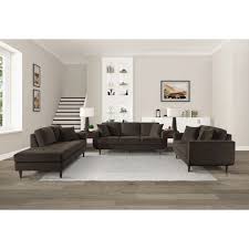 Rand Living Room Set Chocolate By