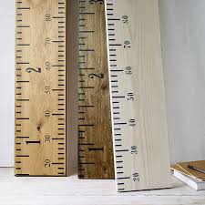 Personalised Wooden Ruler Height Chart In Aged Oak Diy