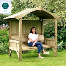 Burghley Wooden Arbour