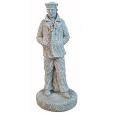 sailor concrete garden statue