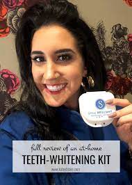 i tried an at home teeth whitening kit