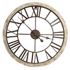 60cm Distressed Hamptons Wall Clock