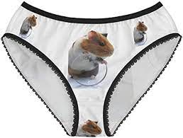 Hamster Panties, Hamster Underwear, Briefs, Cotton Briefs, Funny Underwear,  Panties For Women (X-Small, x_s) Black at Amazon Women's Clothing store