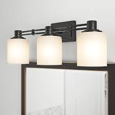 A wide variety of bronze bathroom vanity light options are available to you, such as warranty(year), shade type, and application. Portfolio Lunenbeck 3 Light Bronze Transitional Vanity Light Lowes Com Vanity Lighting Transitional Vanity Bronze Vanity Lighting