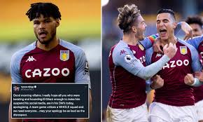 El ghazi's booking for nouri tribute an insult to football and those united by ajax's tragic hero. Tyrone Mings Calls Out Aston Villa Fans For Berating And Hounding Team Mate Anwar El Ghazi Daily Mail Online