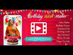 birthday video maker with song apps