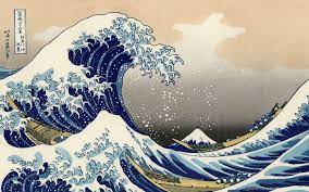pintura mar olas gigantes arte
