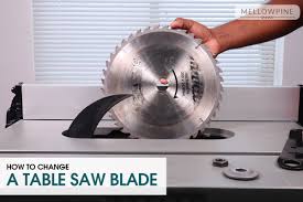 how to change a table saw blade step