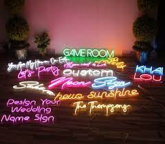 Neon Sign Wedding Signs Name Neon Sign
