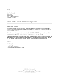 demand letter template business in a