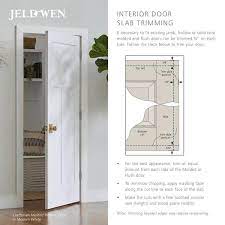 Jeld Wen 24 In X 80 In Tria Modern White Left Hand Mirrored Glass Molded Composite Double Prehung Interior Door