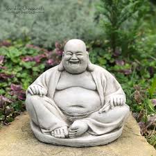 Laughing Buddha Garden Ornament Statue