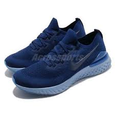 An updated flyknit upper contours to your foot with a minimal, supportive design. Nike Epic React Flyknit 2 Ii Blue Void Men Running Shoes Sneakers Bq8928 400 Ebay Running Shoes For Men Mens Shoes Casual Sneakers Nike