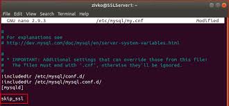 remote mysql server using ssl on ubuntu