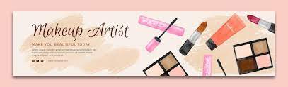 makeup banner vectors ilrations