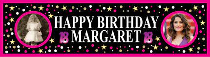 birthday party banners personalised