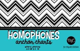 Homophones Anchor Charts Its Its