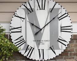 Large Wall Clock Personalized Wall