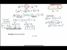 1 4 quadratic equations extracting