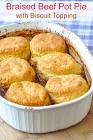 biscuit topped steak pie