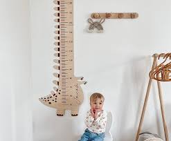 Wooden Growth Chart Ruler Dinosaur Wall