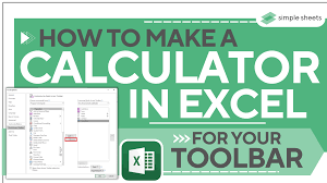 how to make a calculator in excel for