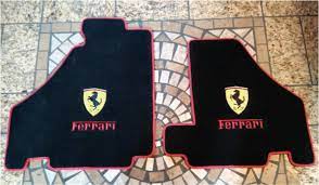ferrari embroidered floor mats and