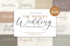 the modern wedding font bundle timurtype