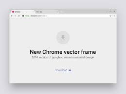 new chrome vector frame uplabs