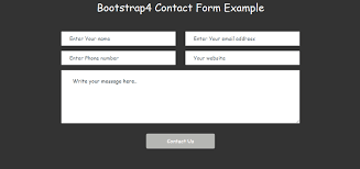 bootstrap 4 contact form javatpoint