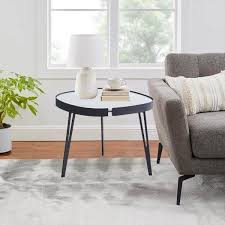 Black Oval Sintered Stone Coffee Table