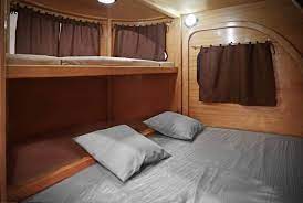 camper trailers with king size beds
