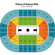 Seating Chart For Pistons Games Palace Of Auburn Hills
