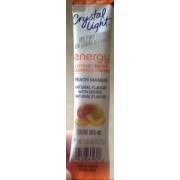 Crystal Light Peach Mango Energy Drink Mix Calories Nutrition Analysis More Fooducate