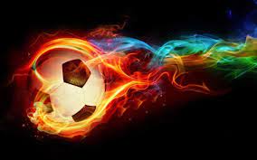 soccer ball icon colorful background