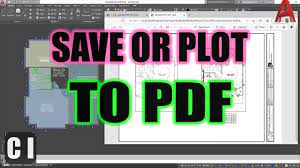 autocad how to save or print as pdf